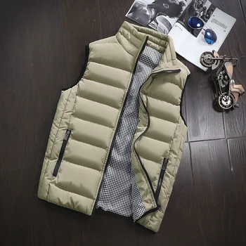 Men's Slim Fit Jacket Sleeveless 2019 Fashion Winter Casual Outwear Warm Vest Men Cotton-Padded Mens Vest 
Men's Slim Fit Jacket Sleeveless 2019 Fashion Winter Casual Outwear Warm Vest Men Cotton-Padded Mens Vest