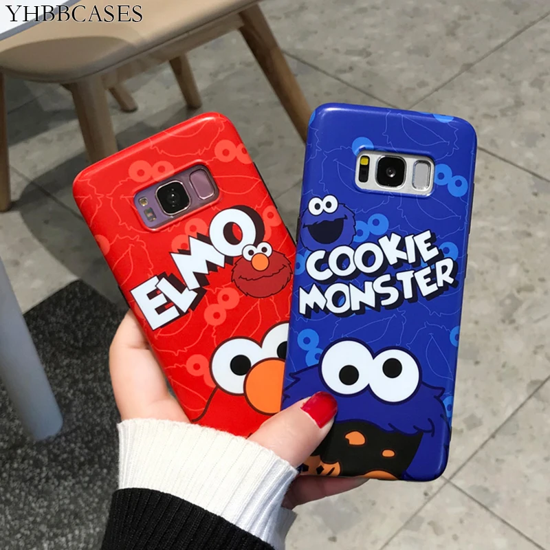 YHBBCASES For Samsung Galaxy S8 S9 S10 Plus Couples Cartoon Soft Cases Cute Cookie and Elmo Phone Cover For Samsung Note 8 9
YHBBCASES For Samsung Galaxy S8 S9 S10 Plus Couples Cartoon Soft Cases Cute Cookie and Elmo Phone Cover For Samsung Note 8 9