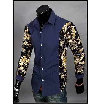 High quality 2020 Fashion Spring Autumn business patchwork floral long Sleeve Slim Fit Casual Dress chemise homme Tuxedo shirts
High quality 2020 Fashion Spring Autumn business patchwork floral long Sleeve Slim Fit Casual Dress chemise homme Tuxedo shirts