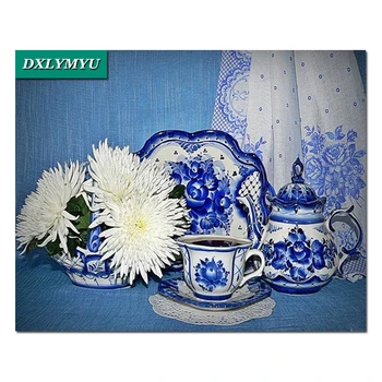 Diamond Mosaic Embroidery Cross Crafts Diamond Painting Rhinestone Pasted Blue and white porcelain tea Square diamond embroidery
Diamond Mosaic Embroidery Cross Crafts Diamond Painting Rhinestone Pasted Blue and white porcelain tea Square diamond embroidery