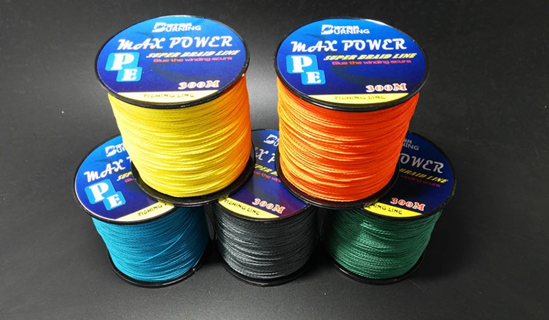 5 Colors Max Power Super Strong 300M 330Yards Pe Braided Fishing Line –  Bargain Bait Box