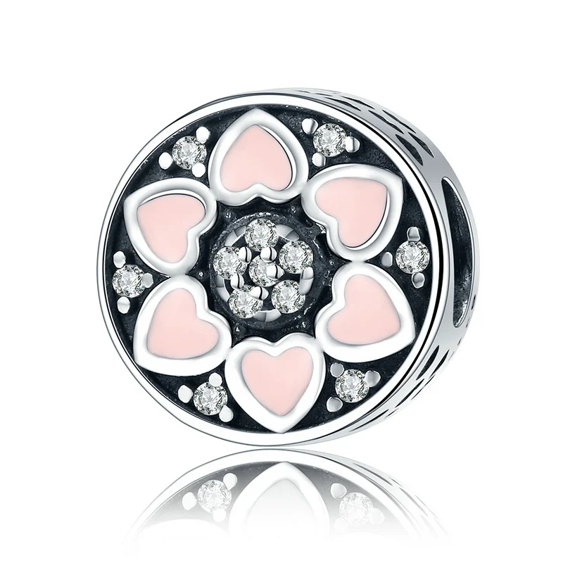 Hot Sale Authentic 925 Sterling Silver Pink Heart Petal with Enamel Clear CZ charms fit Women beads Bracelet fine Jewelry mbe216
Hot Sale Authentic 925 Sterling Silver Pink Heart Petal with Enamel Clear CZ charms fit Women beads Bracelet fine Jewelry mbe216