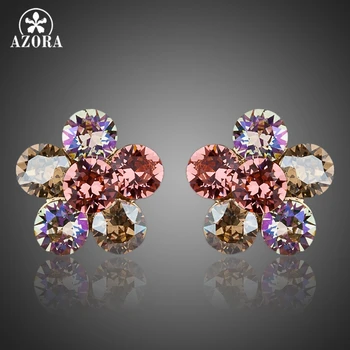AZORA Attractive Sunflower Gold Color Stellux Austrian Crystal Stud Earrings TE0034
AZORA Attractive Sunflower Gold Color Stellux Austrian Crystal Stud Earrings TE0034