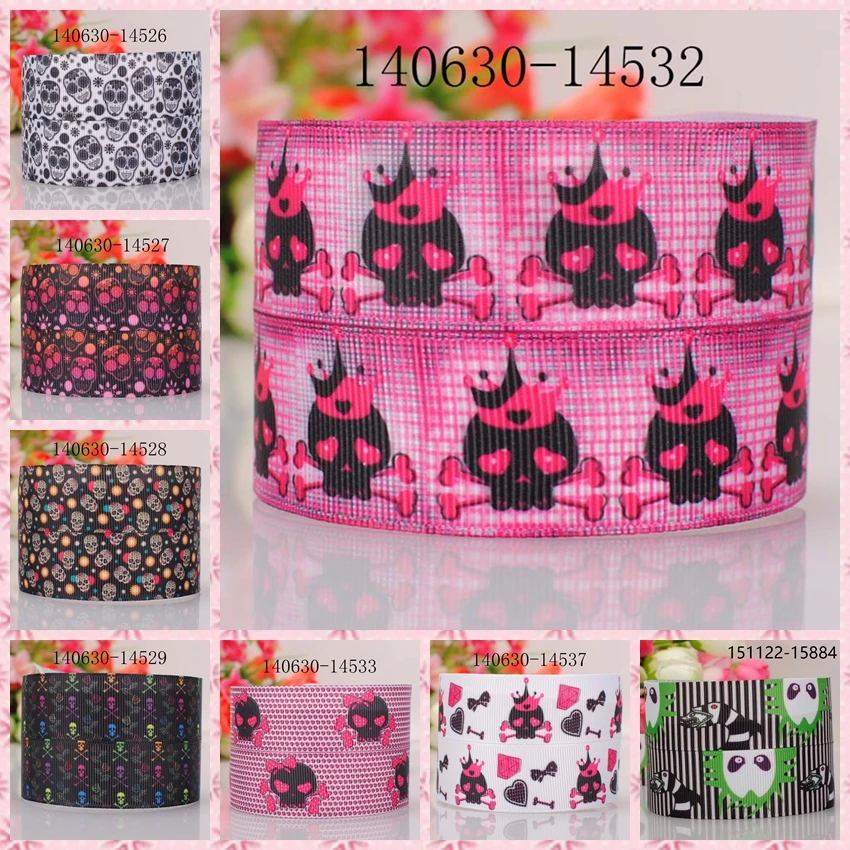 10yards -different sizes -cute pattern skull head ribbon printed Grosgrain ribbon
10yards -different sizes -cute pattern skull head ribbon printed Grosgrain ribbon