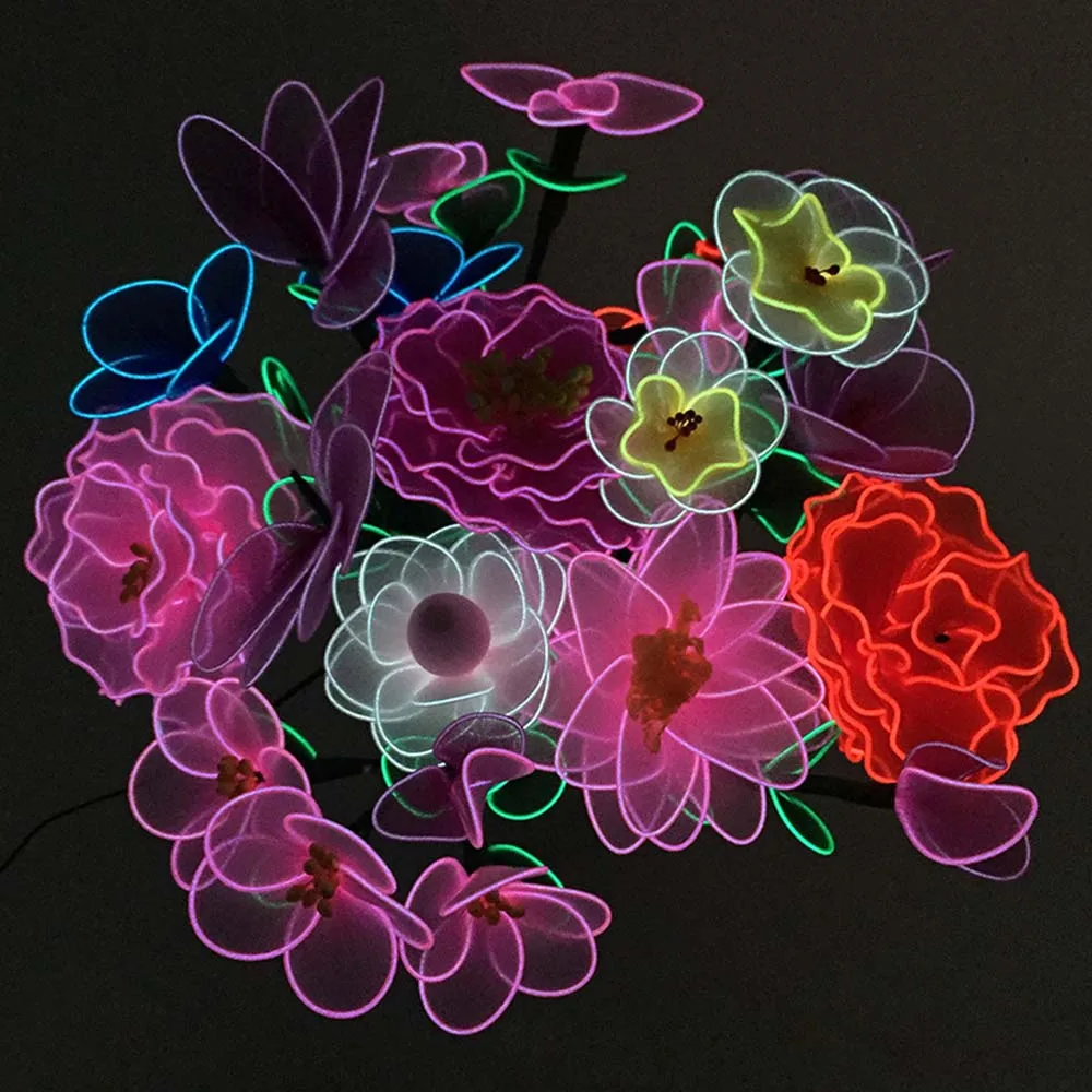 Party Valentine's Day Gift Silk Fake Rose Lily Flowers Glow EL Wire Led Rope Twinkling Novelty Artificial Carnation USB Flower
Party Valentine's Day Gift Silk Fake Rose Lily Flowers Glow EL Wire Led Rope Twinkling Novelty Artificial Carnation USB Flower