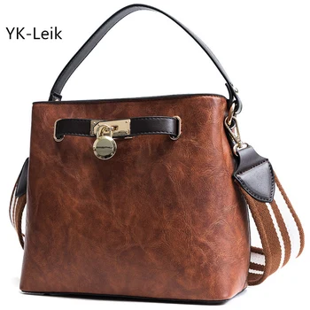 2018 European and American famous brand women handbags Retro Bucket Bag High-quality shoulder Messenger bags bolsa feminina
2018 European and American famous brand women handbags Retro Bucket Bag High-quality shoulder Messenger bags bolsa feminina