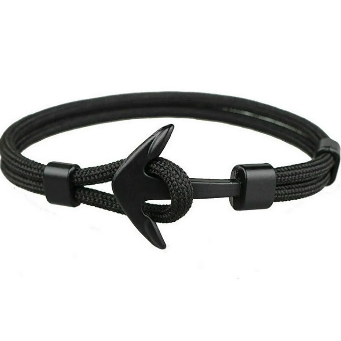 1 Pcs Sell Fashion Green Color Anchor Chain & Link Bracelets Men Survival Rope Paracord Bracelet Metal Sport Hooks | Украшения и