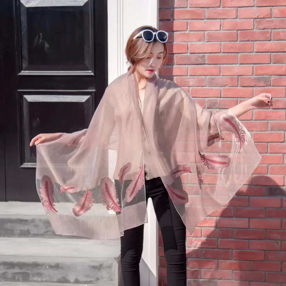 Laven luxury women feather silk polyester scarf muslim hijab wrap nice headband scarves/shawls 10 color 185*75cm 10pcs/lot
Laven luxury women feather silk polyester scarf muslim hijab wrap nice headband scarves/shawls 10 color 185*75cm 10pcs/lot