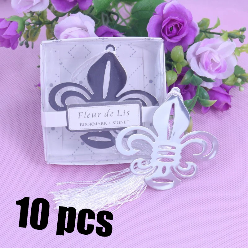 10PCS Fleur De Lis Gift Box Bookmarks For Souvenirs Baptism First Communion Baby Shower Souvenirs Wedding Favors Gifts For Guest
10PCS Fleur De Lis Gift Box Bookmarks For Souvenirs Baptism First Communion Baby Shower Souvenirs Wedding Favors Gifts For Guest