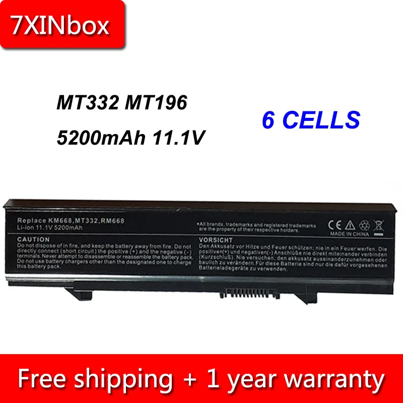 7XINbox 6cell 5200mAh MT193 MT196 KM752 RM680 WU841 Y568H WU843 Laptop Battery For Dell Latitude E5400 E5410 E5500 E5510 E5550
7XINbox 6cell 5200mAh MT193 MT196 KM752 RM680 WU841 Y568H WU843 Laptop Battery For Dell Latitude E5400 E5410 E5500 E5510 E5550