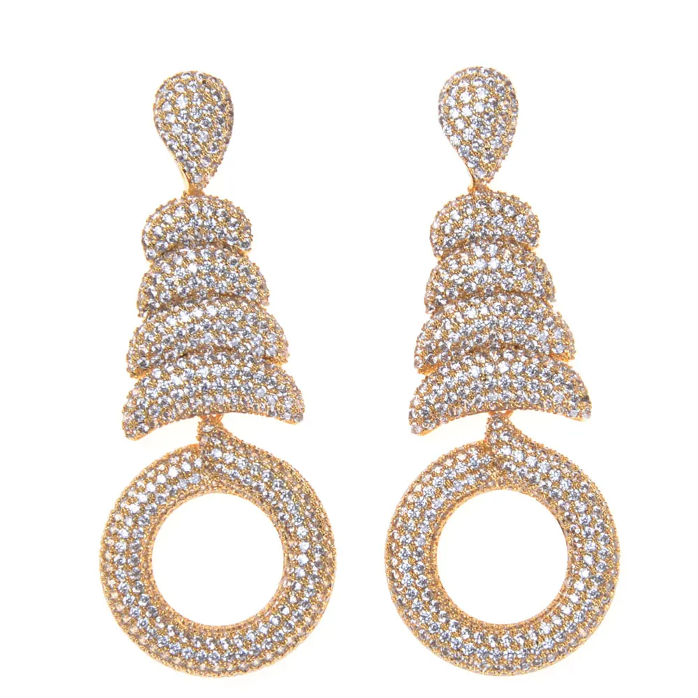 SLJELY Vintage Punk Gold Color Crystal Earrings for Women Simple Boho Wedding Jewelry Crystal Zircon Naija Brincos Statement
SLJELY Vintage Punk Gold Color Crystal Earrings for Women Simple Boho Wedding Jewelry Crystal Zircon Naija Brincos Statement