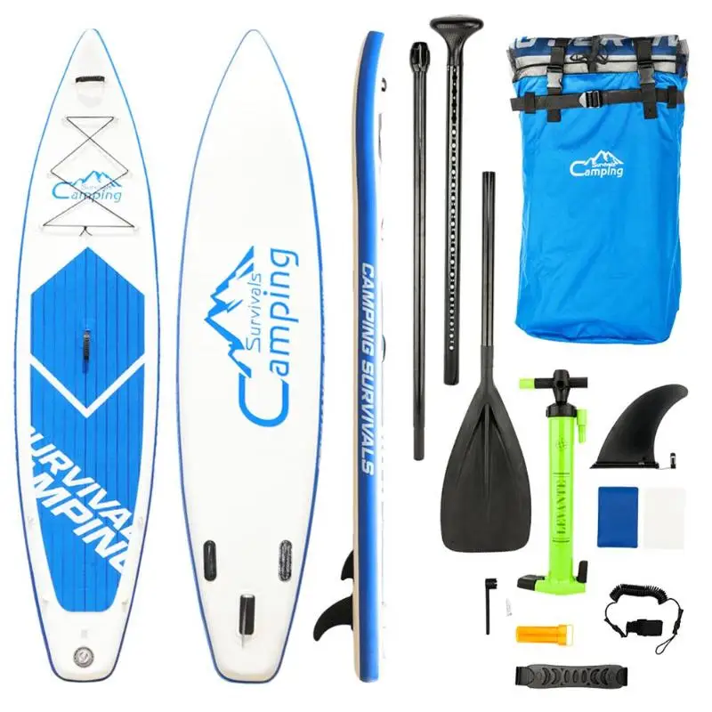 KS-SP1009 12' Adult Inflatable SUP Stand Up Paddle Board White & Blue Surf Control, Surf Control, Non-Slip Deck Carry Bag
KS-SP1009 12' Adult Inflatable SUP Stand Up Paddle Board White & Blue Surf Control, Surf Control, Non-Slip Deck Carry Bag