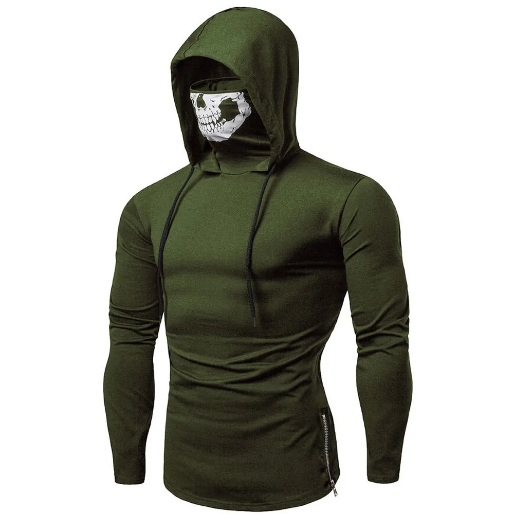 Fashsiualy Hoodie Sweatshirt Mens Mask Skull Pure Color Pullover Long Sleeve Hooded Sweatshirt Tops Blouse sudaderas hombre
Fashsiualy Hoodie Sweatshirt Mens Mask Skull Pure Color Pullover Long Sleeve Hooded Sweatshirt Tops Blouse sudaderas hombre