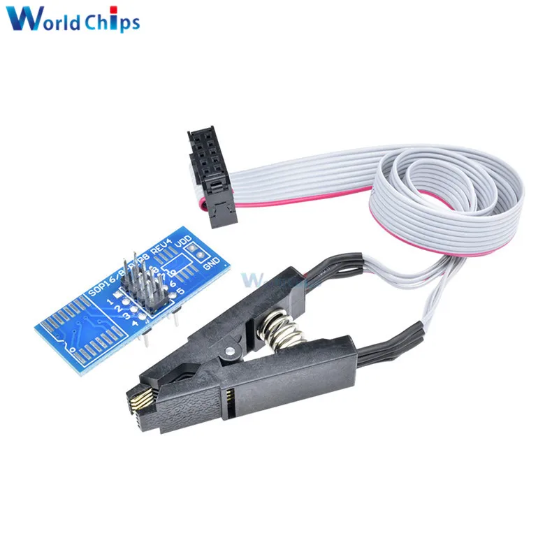 SOIC8 SOP8 DIP8 Format Flash Chip IC Test Clips Socket Adpter BIOS 24 25 93 USB Programmer Programable TL866CS TL866A EZP2010
SOIC8 SOP8 DIP8 Format Flash Chip IC Test Clips Socket Adpter BIOS 24 25 93 USB Programmer Programable TL866CS TL866A EZP2010