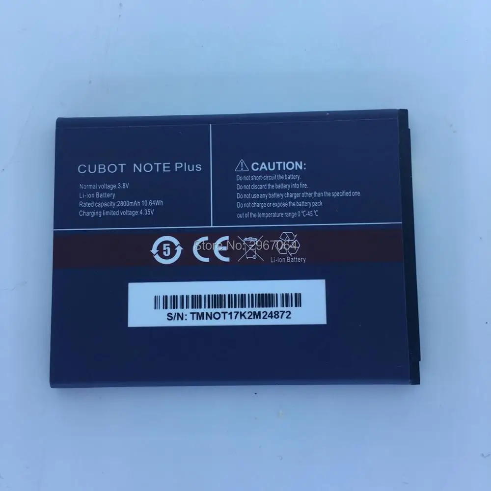 Mobile phone battery CUBOT note plus battery 2800mAh 5.2inch Original battery Long standby time cubot phone battery
Mobile phone battery CUBOT note plus battery 2800mAh 5.2inch Original battery Long standby time cubot phone battery