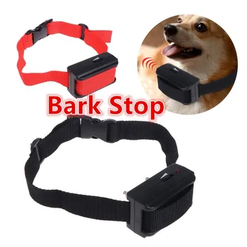 

Bark Stop Safe Ultrasonic Dog Deterrents Anti Barking Collar Automatic Voice Activated ABS Adjustable Pet Dog Training Collar
