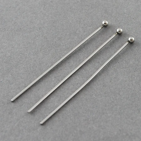 500pcs 30mm 40mm 304 Stainless Steel Ball Headpins for Jewelry Making DIY Braceelt Neckalce Accessories Findings
500pcs 30mm 40mm 304 Stainless Steel Ball Headpins for Jewelry Making DIY Braceelt Neckalce Accessories Findings