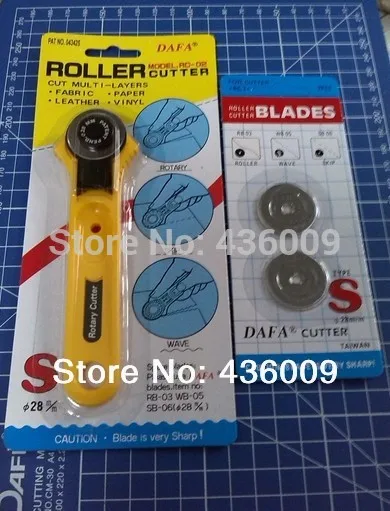 Diy Tools Top quality DAFA BRAND Rotary Cutter 28mm Fabric Paper Vinyl Circular Cut With Cutter Blades
Diy Tools Top quality DAFA BRAND Rotary Cutter 28mm Fabric Paper Vinyl Circular Cut With Cutter Blades