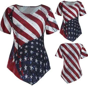 Pregnant Women Maternity Short Sleeve Stripe Flag Print T-shirt Pregnant Tops Ropa Embarazada Maternity Clothes Pregnancy
Pregnant Women Maternity Short Sleeve Stripe Flag Print T-shirt Pregnant Tops Ropa Embarazada Maternity Clothes Pregnancy