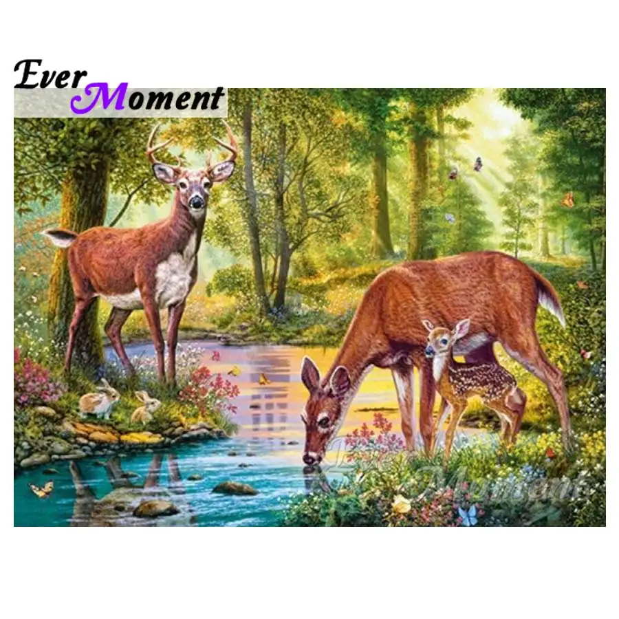 Ever Moment Diamond Embroidery Deer Family Diamond Mosaic Full Square Drills Home Decoration Artwork Diamond Painting ASF1115
Ever Moment Diamond Embroidery Deer Family Diamond Mosaic Full Square Drills Home Decoration Artwork Diamond Painting ASF1115