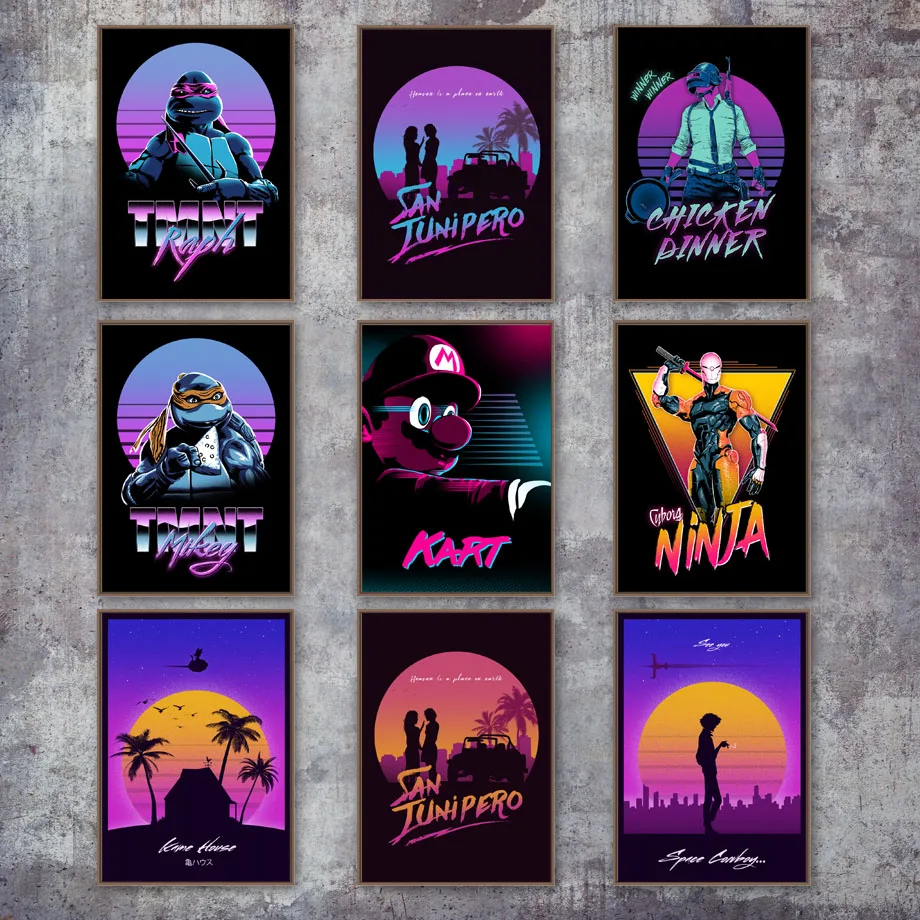 Vintage Anime Game Poster TMNT Dragon Ball Super Mario Wall Art Canvas Painting Posters And Prints Wall Pictures Kids Room Decor
Vintage Anime Game Poster TMNT Dragon Ball Super Mario Wall Art Canvas Painting Posters And Prints Wall Pictures Kids Room Decor
