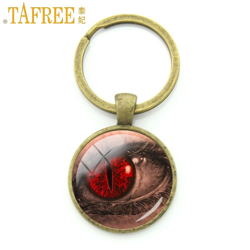 TAFREE Trendy Fashion Keychain Horror Red Evil Eye Personality Key Ring Antique Bronze Key Chain Glass Dome Men Jewelry FQ624
TAFREE Trendy Fashion Keychain Horror Red Evil Eye Personality Key Ring Antique Bronze Key Chain Glass Dome Men Jewelry FQ624