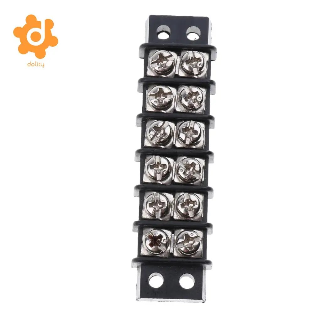 Baoblaze Marine Boat RV 12V 30A 6 Ways Screw Terminal Block Bus Bar Splits 1 In 6 Out