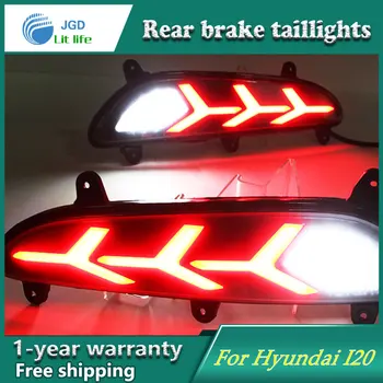 Car Styling Rear Bumper LED Brake Lights Warning Lights case for Hyundai I20 Asta 2016 2017 Tail Brake Stop DRL Fog Light 
Car Styling Rear Bumper LED Brake Lights Warning Lights case for Hyundai I20 Asta 2016 2017 Tail Brake Stop DRL Fog Light