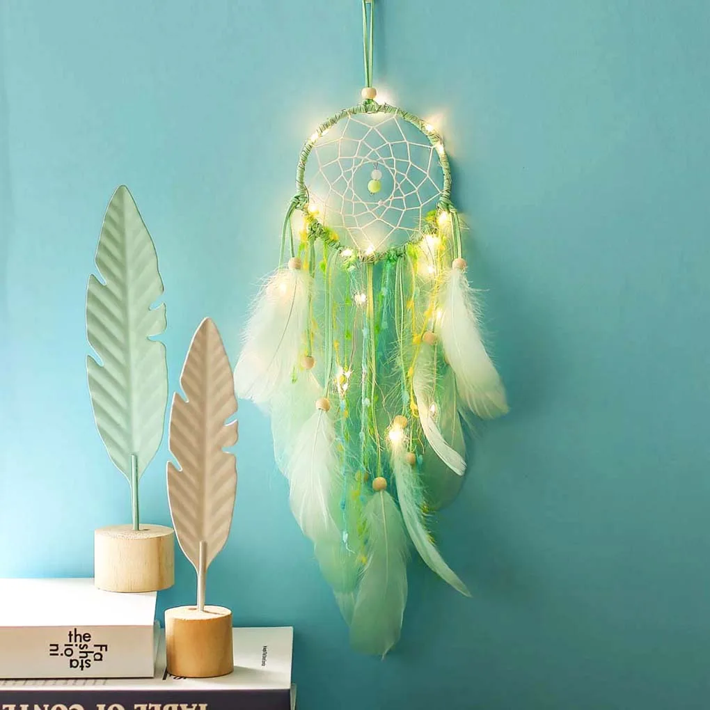 Girls Feather LED Light Dreamcatcher Net Lace Wind Chime Wall Hanging Decor Room Decorations Craft Gift
Girls Feather LED Light Dreamcatcher Net Lace Wind Chime Wall Hanging Decor Room Decorations Craft Gift