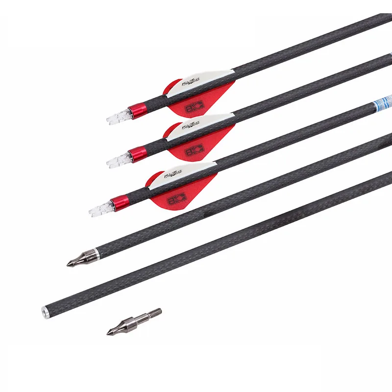 12pcs Spine 250 3k Weave Pure Carbon Arrows ID 6.2mm Plastic Vanes Ring Nock for 50-70lb Compound Bow Hunting Archery Shooting
12pcs Spine 250 3k Weave Pure Carbon Arrows ID 6.2mm Plastic Vanes Ring Nock for 50-70lb Compound Bow Hunting Archery Shooting