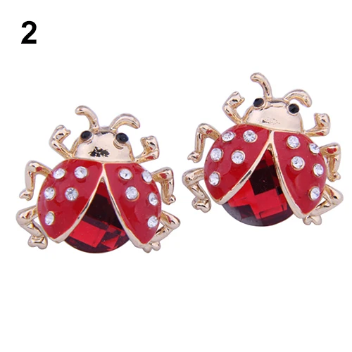 2015 Women's Cute Ladybird Shape Rhinestone Ear Studs Beetle Ladybug Gift Earrings
2015 Women's Cute Ladybird Shape Rhinestone Ear Studs Beetle Ladybug Gift Earrings
