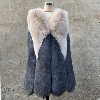 2018 autumn and winter new fur fox fur vest Slim Korean stitching ladies vest long Lap top Faux Fur jacket
2018 autumn and winter new fur fox fur vest Slim Korean stitching ladies vest long Lap top Faux Fur jacket
