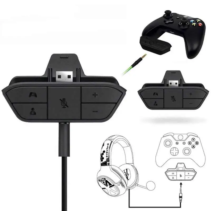 EastVita Black Stereo Headset Adapter Headphone Converter For Microsoft Xbox One Wireless Game Controller Headset Adapter r25
EastVita Black Stereo Headset Adapter Headphone Converter For Microsoft Xbox One Wireless Game Controller Headset Adapter r25
