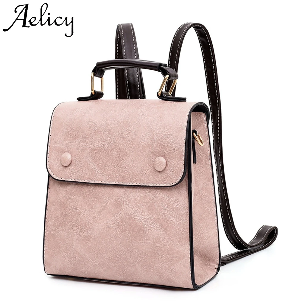 Aelicy Women Color Matching Wild Fashion Leisure Travel Bag Student Bag Backpack High Quality Solid Bag Phone Pocket 2019
Aelicy Women Color Matching Wild Fashion Leisure Travel Bag Student Bag Backpack High Quality Solid Bag Phone Pocket 2019