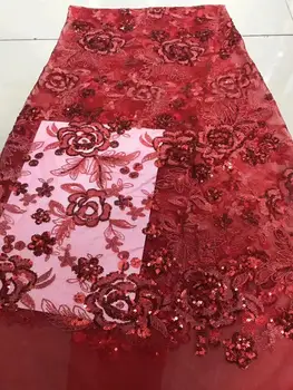 New Design French Nigerian Laces Fabrics Red Gold High Quality Sequins Laces Fabric Wedding African French Tulle Lace FABRIC
New Design French Nigerian Laces Fabrics Red Gold High Quality Sequins Laces Fabric Wedding African French Tulle Lace FABRIC