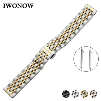 Stainless Steel Watchband 18/20/22mm for Seiko Watch Band Quick Release Strap Butterfly Buckle Wrist Bracelet Black Gold Silver
Stainless Steel Watchband 18/20/22mm for Seiko Watch Band Quick Release Strap Butterfly Buckle Wrist Bracelet Black Gold Silver