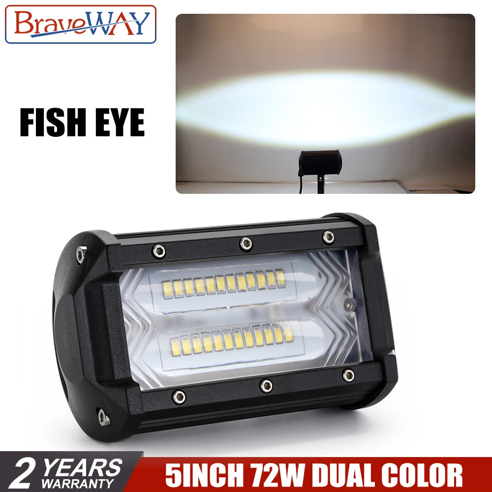 BraveWay 5 Inch LED Headlight for Auto Fog Lights for Bus Tractor Boat OffRoad Car Truck SUV ATV Lada 72W LED Work Light 12V 24V
BraveWay 5 Inch LED Headlight for Auto Fog Lights for Bus Tractor Boat OffRoad Car Truck SUV ATV Lada 72W LED Work Light 12V 24V