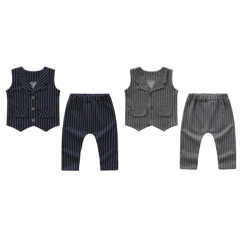 New Summer Boys short Sleeve Striped Gentleman Waistcoat+ Pants Wedding Party Suit
New Summer Boys short Sleeve Striped Gentleman Waistcoat+ Pants Wedding Party Suit
