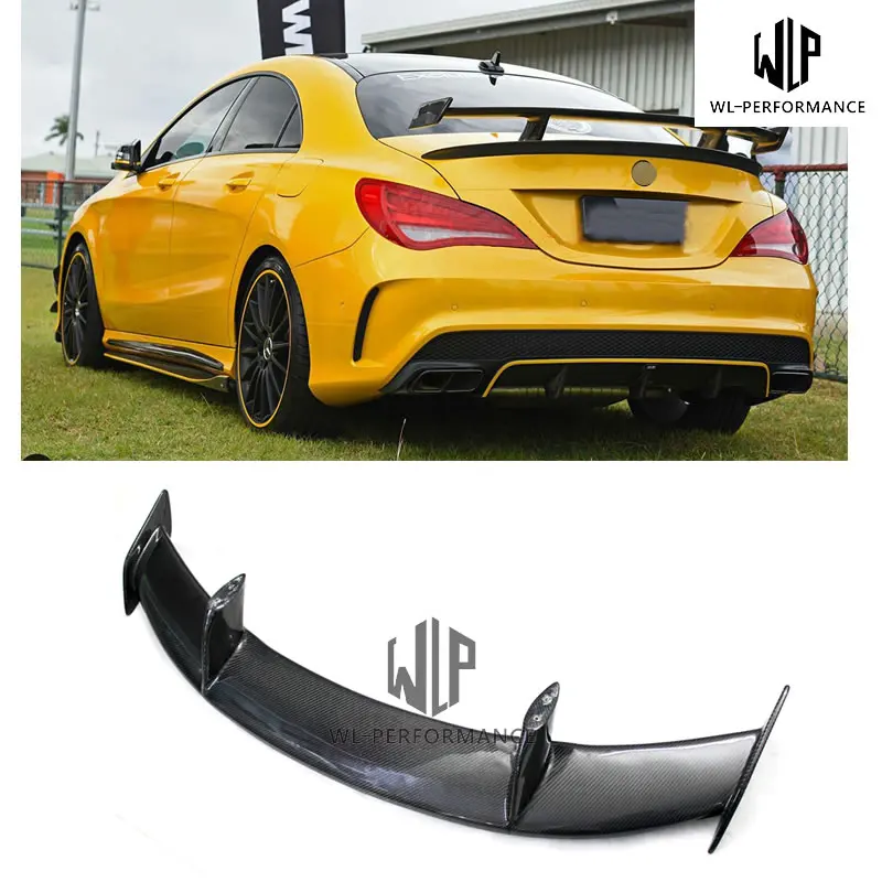 W117 Carben Fiber Rear Spoiler GT Wing Car Styling For Mercedes-Benz CLA Class Revozport Style Car Body Kit 2013-2016
W117 Carben Fiber Rear Spoiler GT Wing Car Styling For Mercedes-Benz CLA Class Revozport Style Car Body Kit 2013-2016