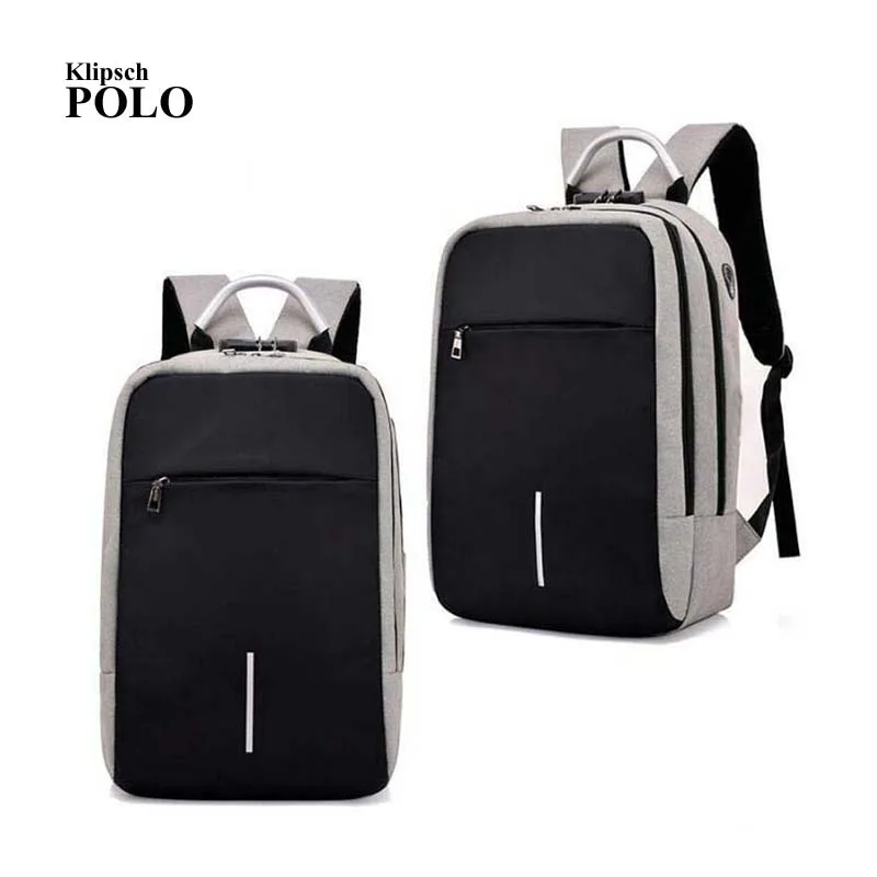 2018 New Anti-thief Recharging Men Backpack NO Key TSA Lock Design Men Business Fashion Message Backpack Travel