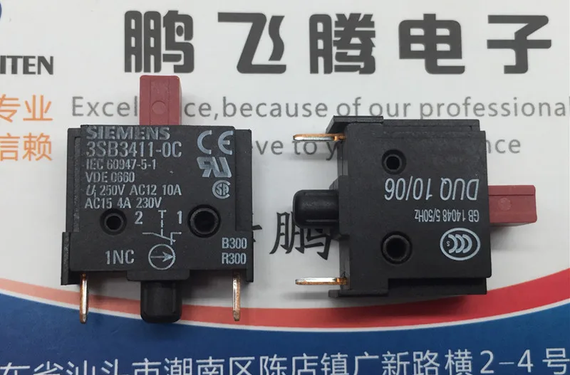 Original new 100% button switch contact module 3SB3411-0C closed point 1NC control element
Original new 100% button switch contact module 3SB3411-0C closed point 1NC control element