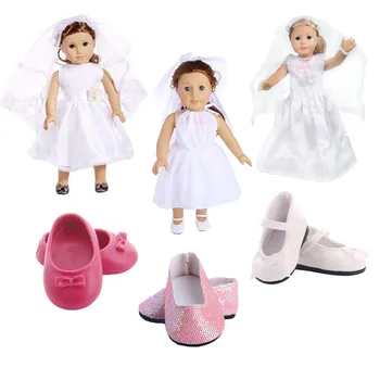White Wedding 3 PCS Doll Clothes Different Designs Dress With Yarn For 18 Inch American Doll & 43 Cm Doll Best Gifts For Baby
White Wedding 3 PCS Doll Clothes Different Designs Dress With Yarn For 18 Inch American Doll & 43 Cm Doll Best Gifts For Baby