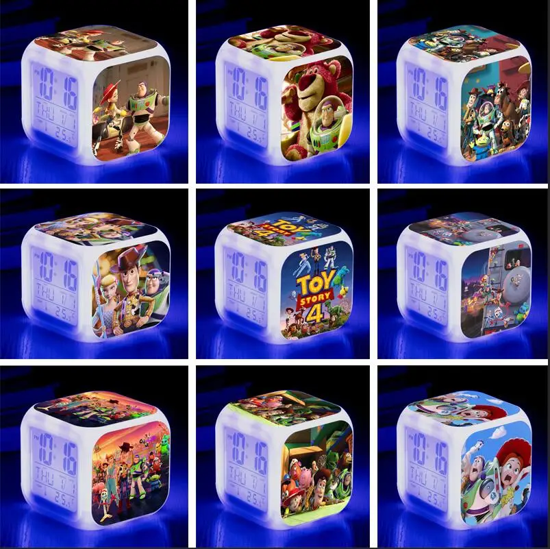 2019 Newest Anime Toy Story 4 LED Colorful Flashing Toy Alarm Clock Toys for Kids Birthday Christmas Gifts
2019 Newest Anime Toy Story 4 LED Colorful Flashing Toy Alarm Clock Toys for Kids Birthday Christmas Gifts
