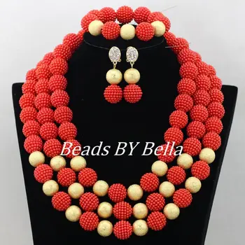 Marvelous Bridal Jewelry Set Nigerian Wedding African Beads Jewelry Set Red Wedding Balls Necklace Necklace Free Shipping ABF108
Marvelous Bridal Jewelry Set Nigerian Wedding African Beads Jewelry Set Red Wedding Balls Necklace Necklace Free Shipping ABF108