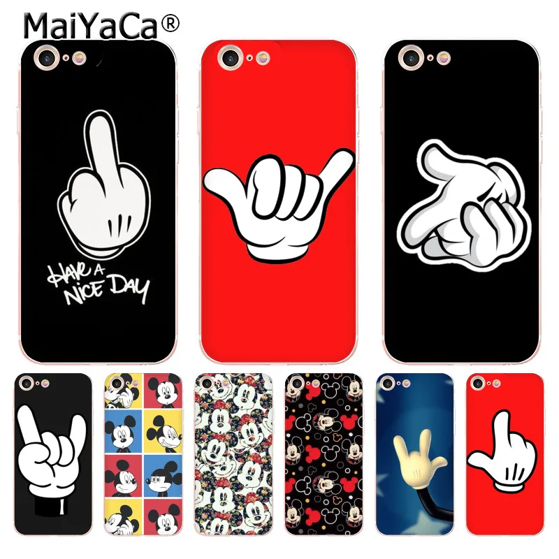 MaiYaCa lovely Mickey Mouse Hand Gesture Phone Accessories Case for iPhone 8 7 6 6S Plus X xs max xr 5S SE 11 11pro max Cover
MaiYaCa lovely Mickey Mouse Hand Gesture Phone Accessories Case for iPhone 8 7 6 6S Plus X xs max xr 5S SE 11 11pro max Cover