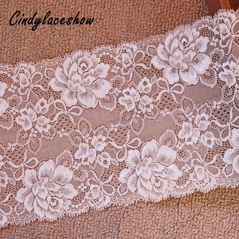 16.5cm Width Apparel Elastic Lace Trim Ribbon Sewing Stretch Lace Fabrics Underwear Garment Clothes Bra Accessories Apricot DIY
16.5cm Width Apparel Elastic Lace Trim Ribbon Sewing Stretch Lace Fabrics Underwear Garment Clothes Bra Accessories Apricot DIY