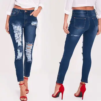 2018 Fashion Women Lady Skinny Ripped Denim Pants High Waist Stretch Jeans Slim Pencil Jeans Trousers
2018 Fashion Women Lady Skinny Ripped Denim Pants High Waist Stretch Jeans Slim Pencil Jeans Trousers
