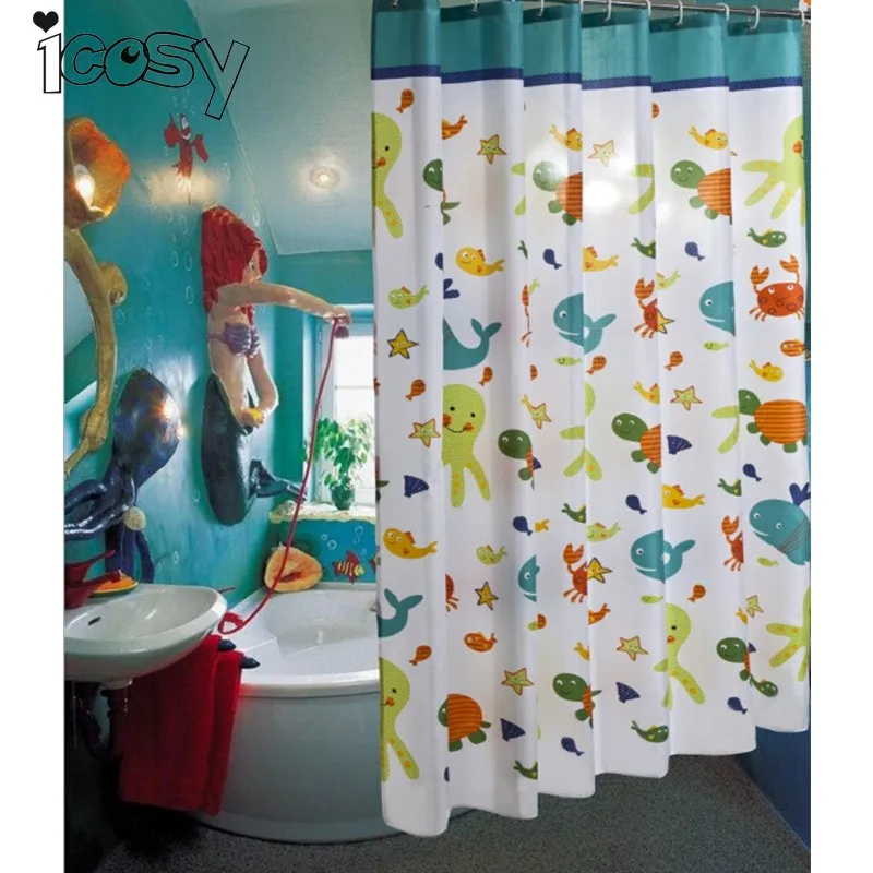 Cartoon Child Bathroom Thicken Curtain Polyester Waterproof Shower Curtain with Hooks 100CM*180CM Curtains Bath Wholesale M3D15
Cartoon Child Bathroom Thicken Curtain Polyester Waterproof Shower Curtain with Hooks 100CM*180CM Curtains Bath Wholesale M3D15