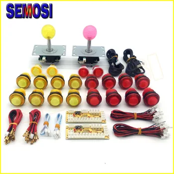 Arcade Kit 2 Players DIY LED Joystick Push Buttons with USB Encoder to Jamma MAME Part Project
Arcade Kit 2 Players DIY LED Joystick Push Buttons with USB Encoder to Jamma MAME Part Project