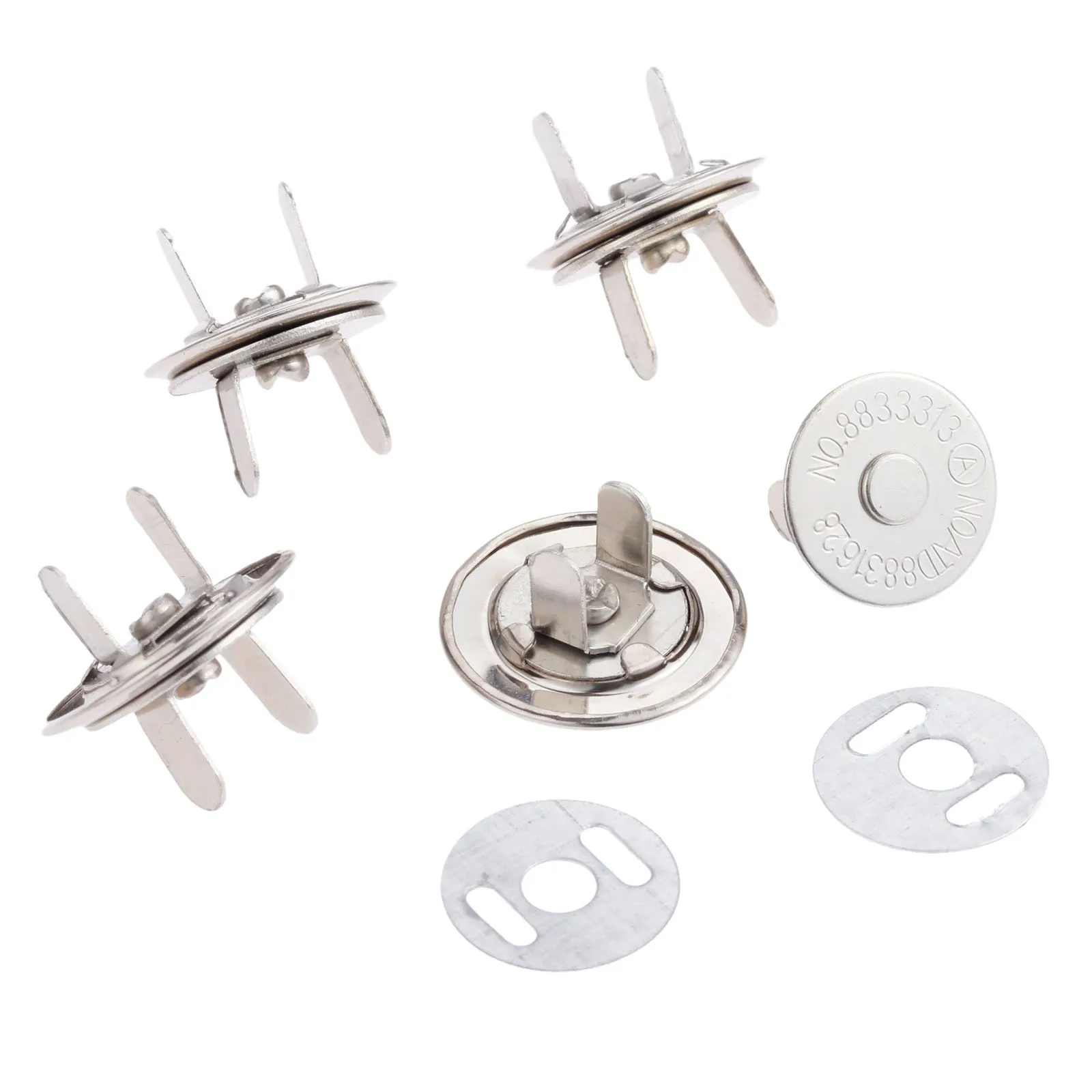 10 Sets Metal Magnet Buttons Magnetic Rivet Stud Purse Snap Clasps Closure Buckle Fastener for Handbag Wallet Clothing 16/18mm
10 Sets Metal Magnet Buttons Magnetic Rivet Stud Purse Snap Clasps Closure Buckle Fastener for Handbag Wallet Clothing 16/18mm